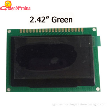 2.42"oled display with green color